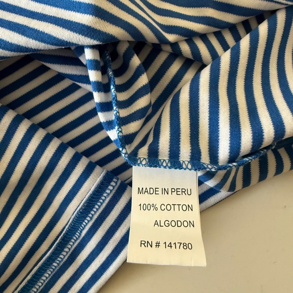 Bobby Jones x We-Ko-Pa Royal Blue Striped All Pima Cotton Golf Polo Mens XL NWT - Picture 8 of 8